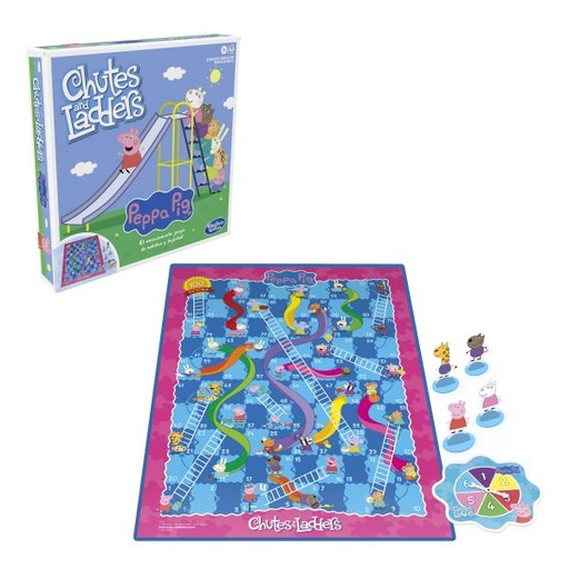 [HBF2927] Hasbro Games - Juego de Mesa Toboganes y Escaleras Peppa Pig 3a+