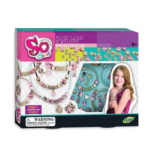 [TA08217] Set de Joyería Rosa Dorada