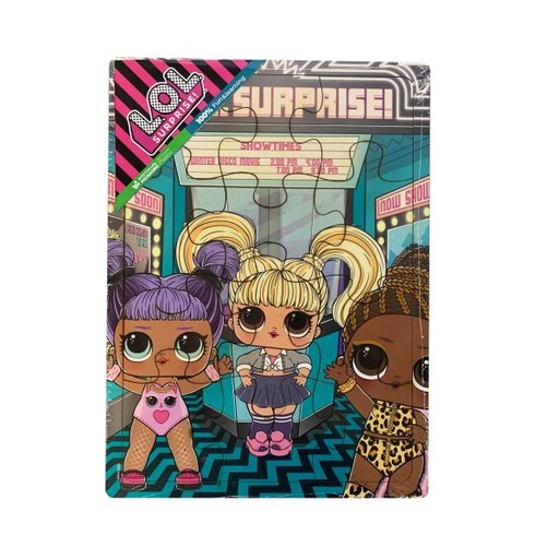 [FC55746] Rompecabezas de Madera Vertical L.O.L Surprise 12pzs 3a+ (COL00042)