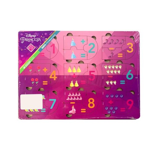 [FC55774] Rompecabezas de Madera Sumas y Restas Princesas Disney 3a+ (COD00903)