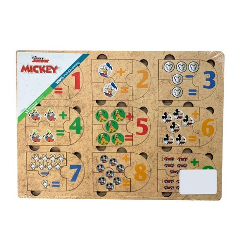 [FC94222] Rompecabezas de Madera Sumas y Restas Mickey Junior 3a+ (COD000307)