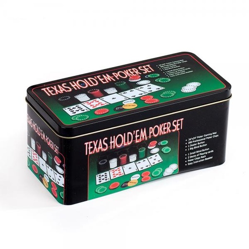 [NN1022] Juego de Poker Caja de Aluminio con Paño