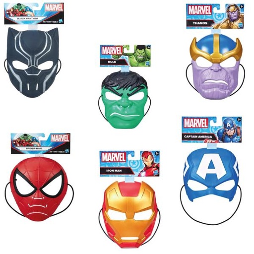 [HBB0440] Mini Máscaras Avengers Displ/6 S/4 5a+